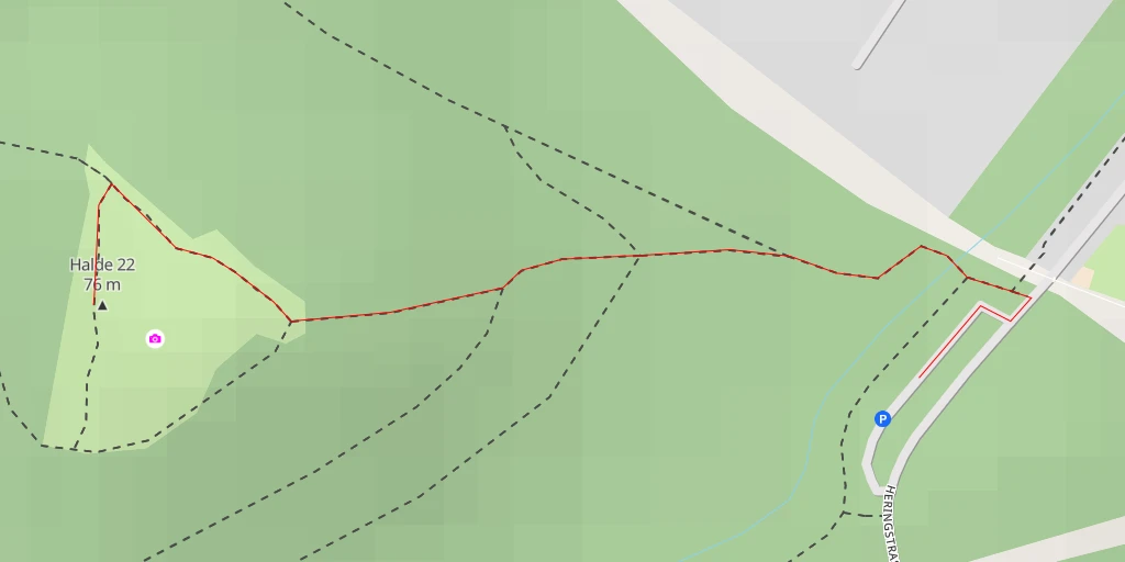 Map of the trail for Halde 22