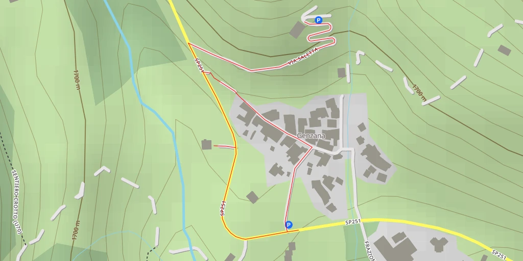 Map of the trail for Rifugio Savigliano