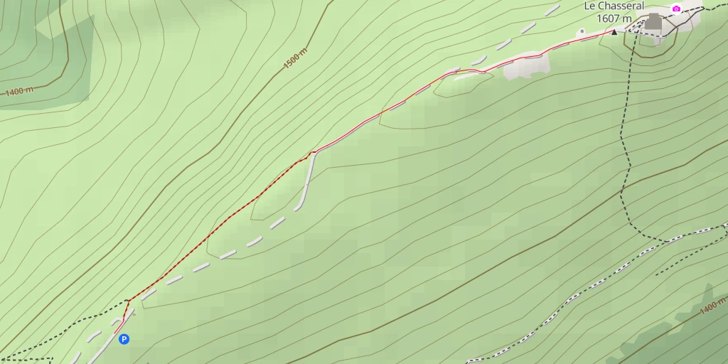 Carte de l'itinéraire :  Le Chasseral