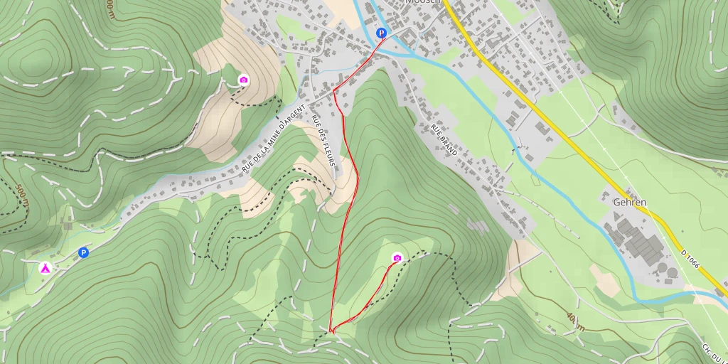 Map of the trail for Colline du Brandebel
