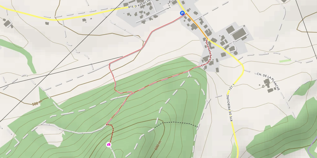 Map of the trail for Chemin de la Reine Berthe