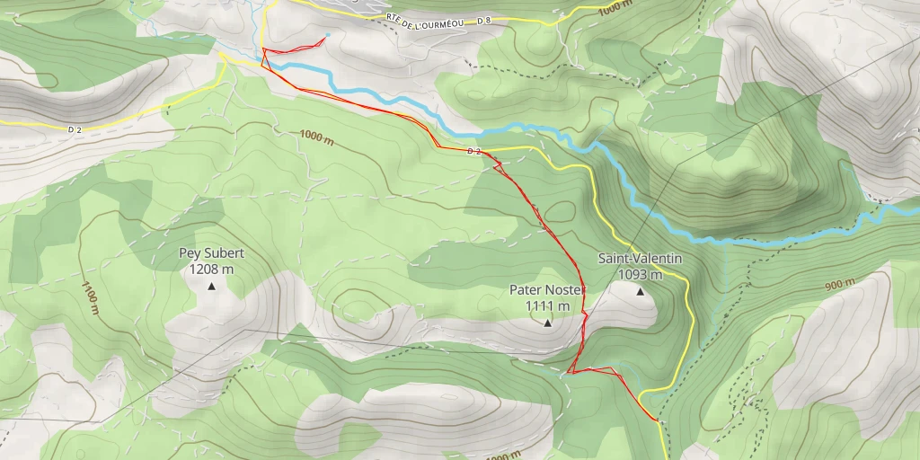 Map of the trail for Station d'épuration - Route de Bézaudun