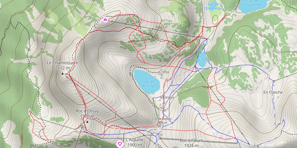 Map of the trail for Roc d'Orsay