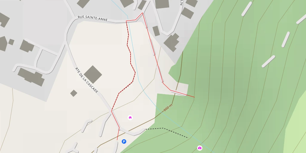 Map of the trail for Cascade