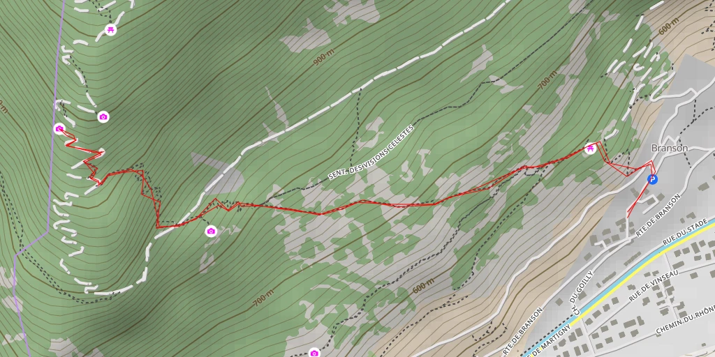 Map of the trail for Fully