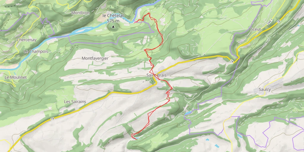 Map of the trail for 