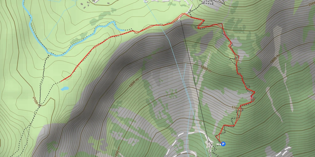 Map of the trail for Les Garettes