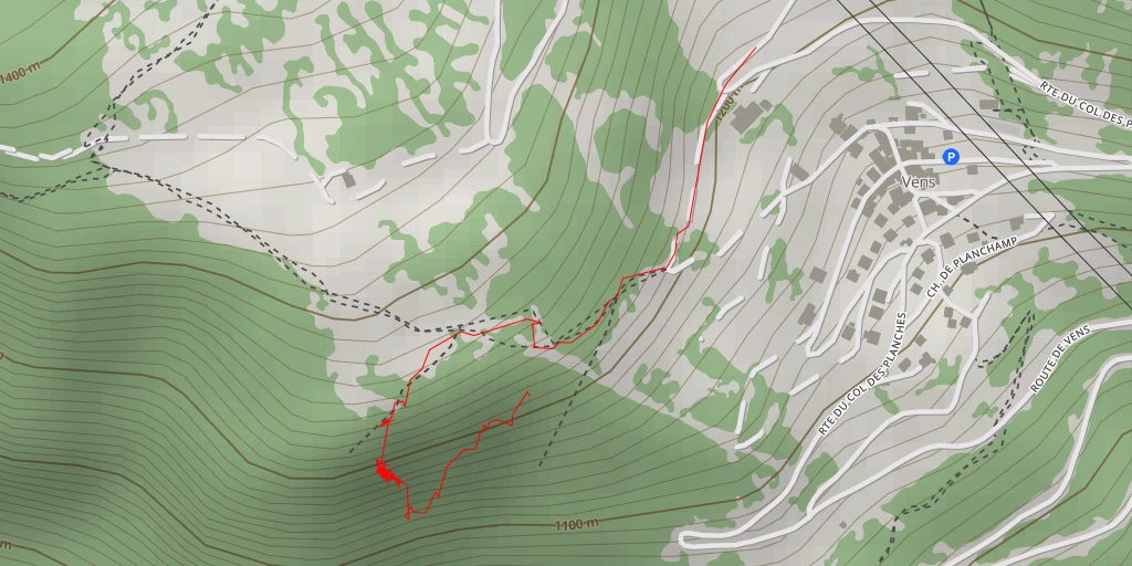 Map of the trail for Le Troubayet Kalinka