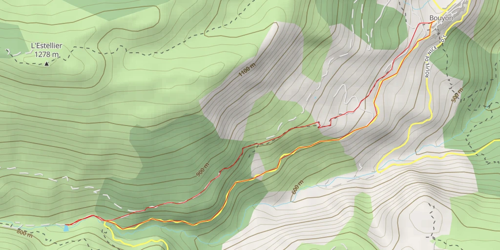 Map of the trail for Chemin du Pous - Chemin du Pous