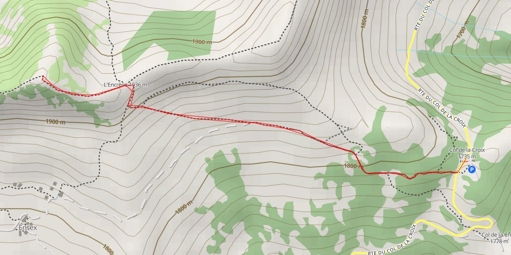 Carte de l'itinéraire :  Villars/Gryon/Les Diablerets