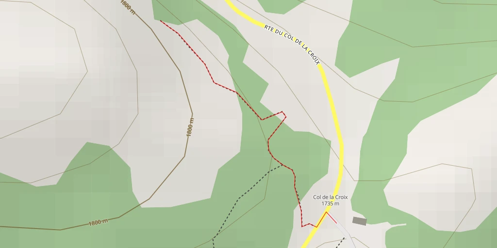 Map of the trail for Pyramides de Gypse - Ollon VD