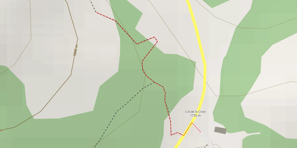 Map of the trail for Pyramides de Gypse - Ollon VD