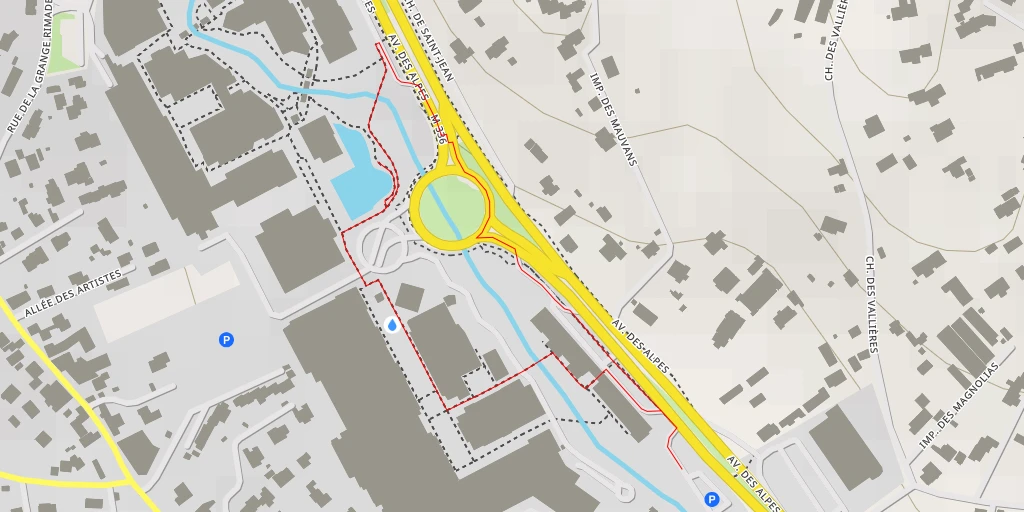 Map of the trail for Chemin de Saint-Jean