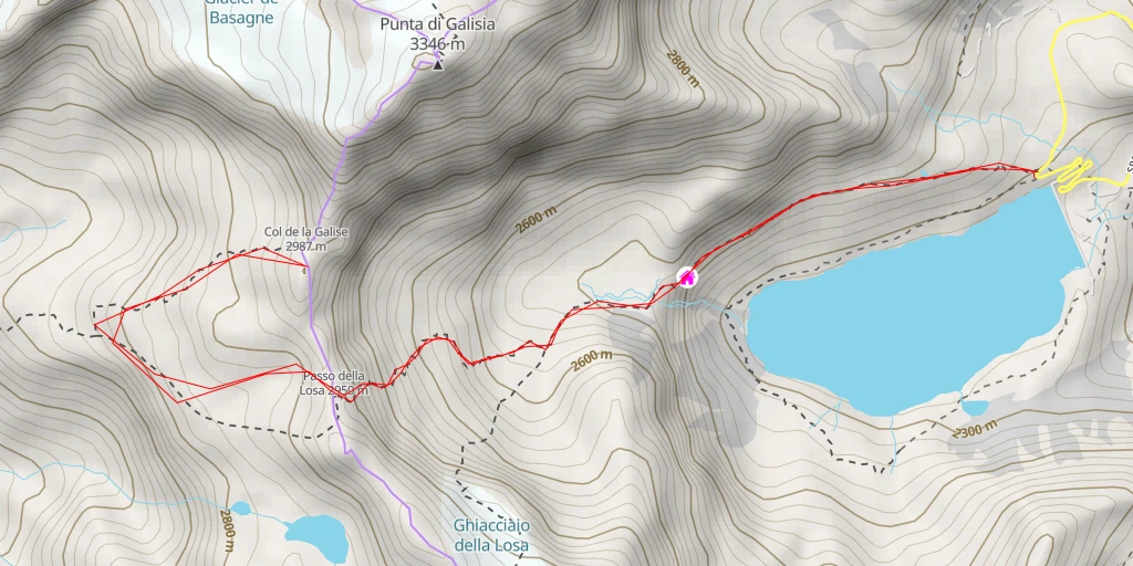 Map of the trail for Grand Cocor