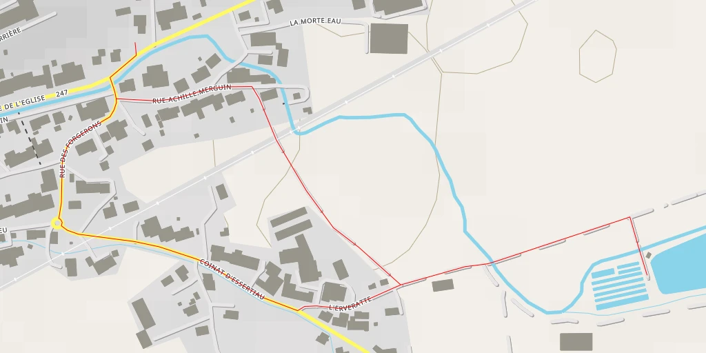 Map of the trail for Coinat d'Essertiau - Coinat d'Essertiau