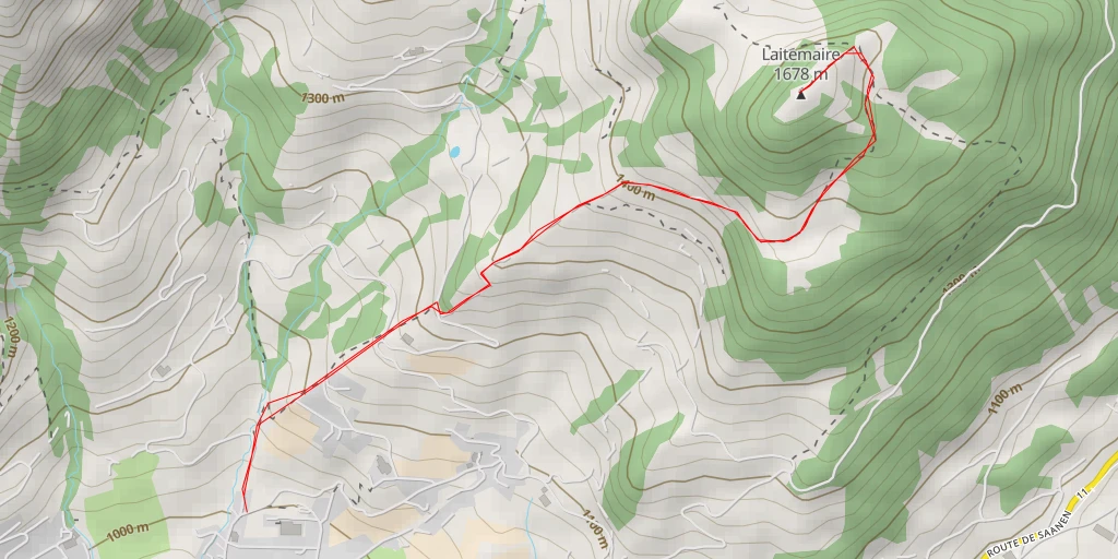 Map of the trail for Laitemaire