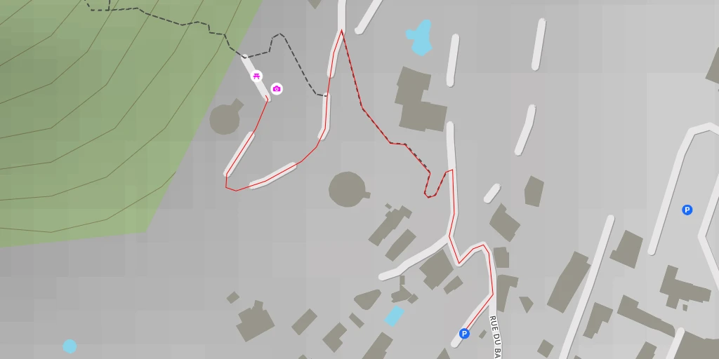 Map of the trail for Sentier des Ressauts