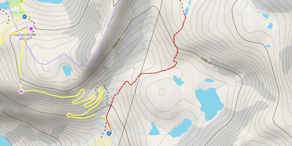 Carte de l'itinéraire :  Costa della Civetta