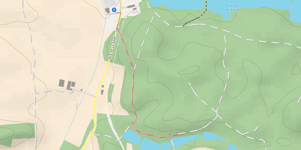 Map of the trail for Prés Rougeat - Basse-Vendline