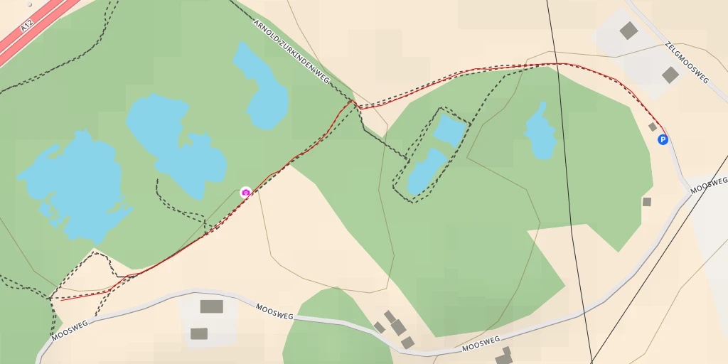 Map of the trail for Düdinger Möser - Weidstrasse