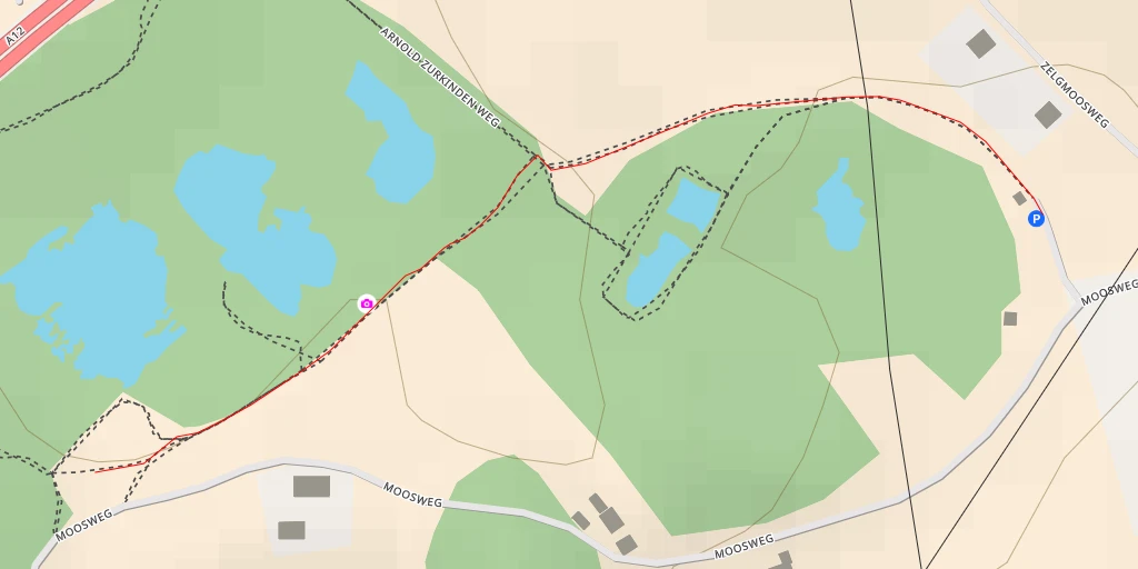 Map of the trail for Düdinger Möser - Weidstrasse