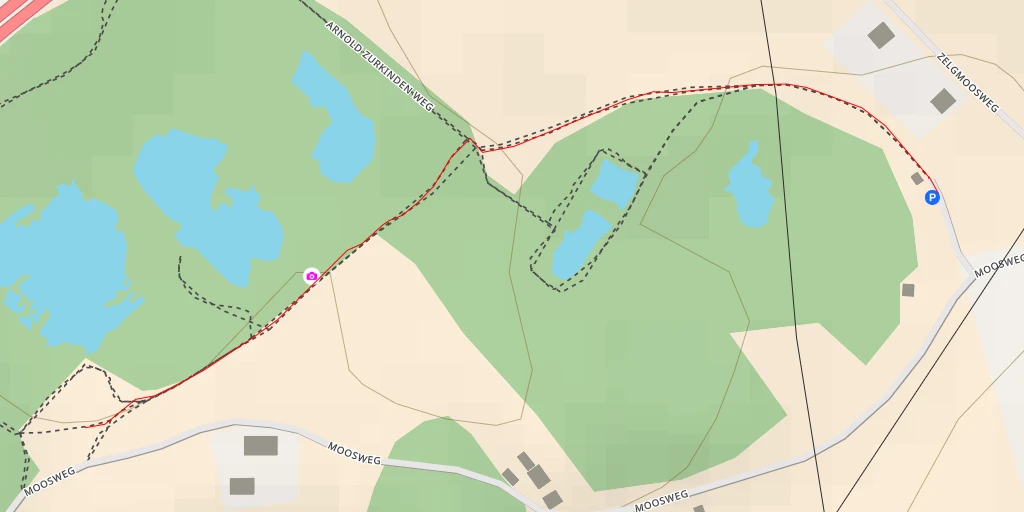 Map of the trail for Düdinger Möser - Weidstrasse