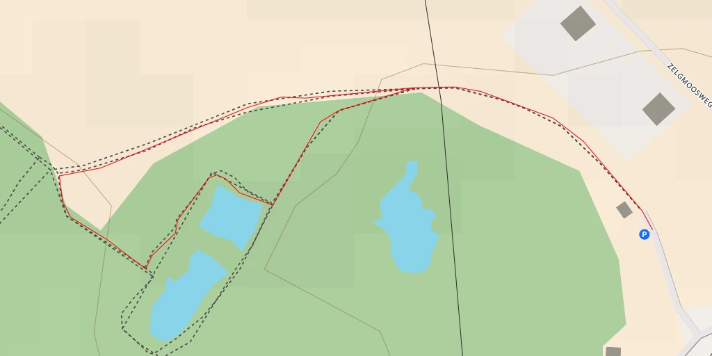 Map of the trail for Düdinger Möser - Weidstrasse