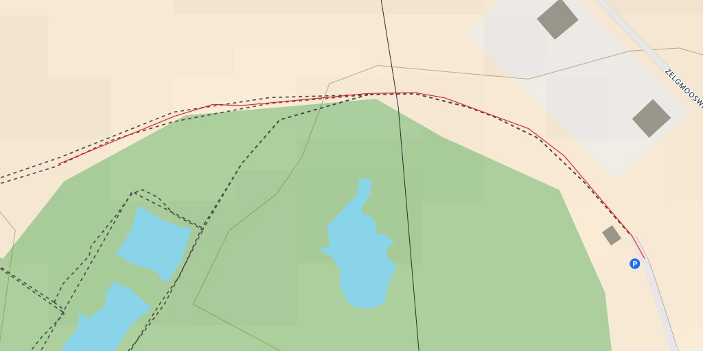 Carte de l'itinéraire :  Düdinger Möser - Weidstrasse