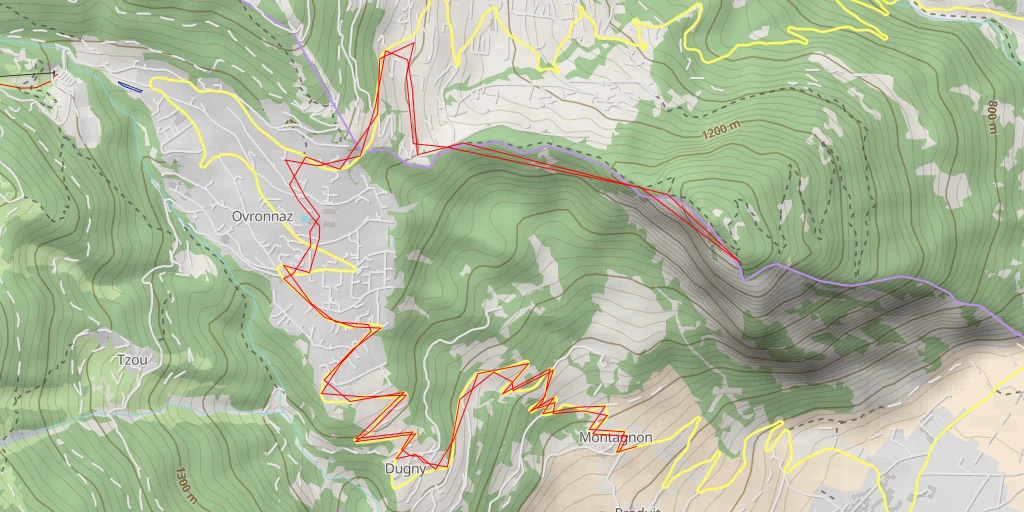 Map of the trail for Sommet de l'Ardève