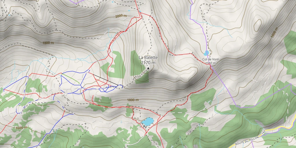 Map of the trail for Chemin du Chalet Vieux - Chemin du Chalet Vieux - Ormont-Dessus