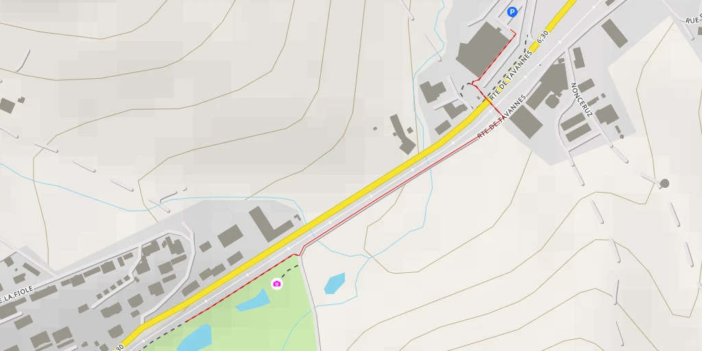 Map of the trail for Route de Reconvilier