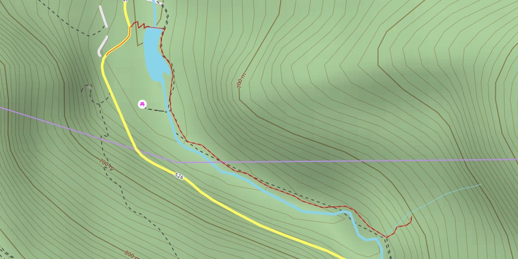 Map of the trail for 526 - Petit-Val