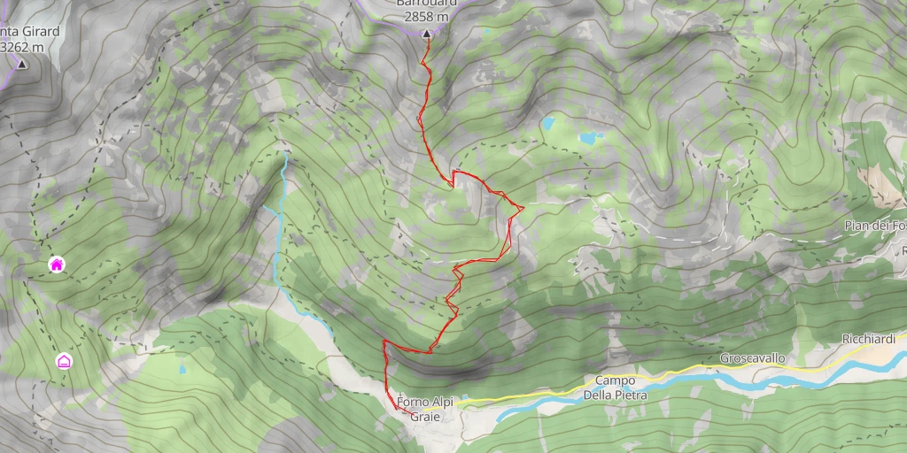 Carte de l'itinéraire :  Barrouard