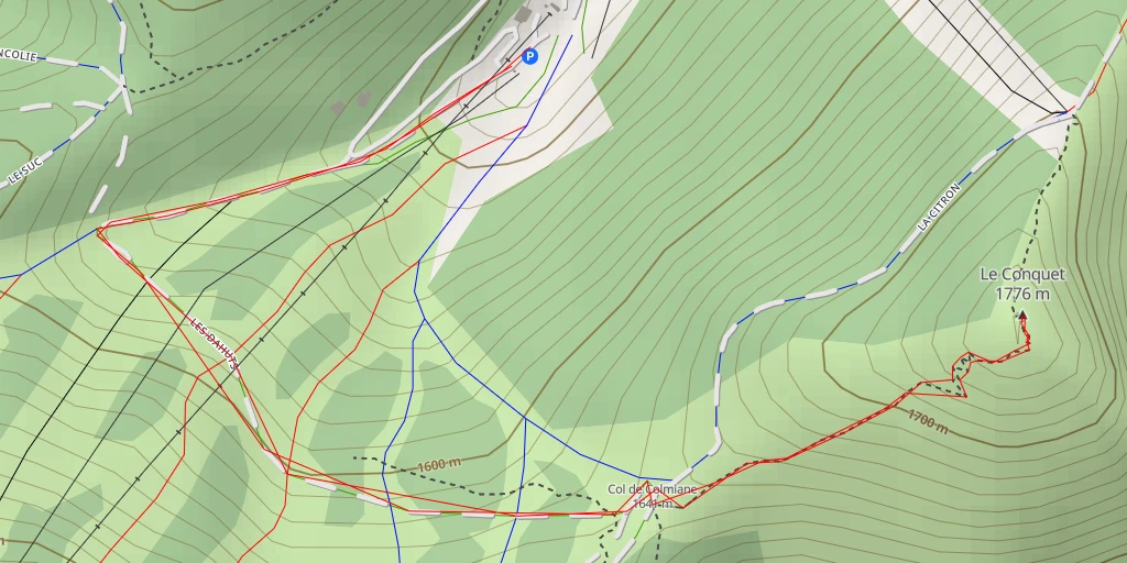 Map of the trail for Le Conquet