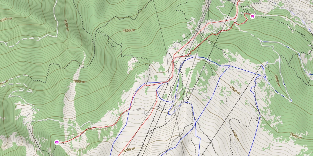 Map of the trail for Ancien bisse de Saxon