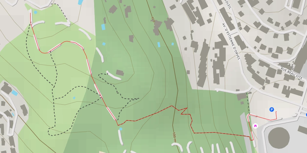 Map of the trail for Corniche de Magnan - Corniche de Magnan - Nice