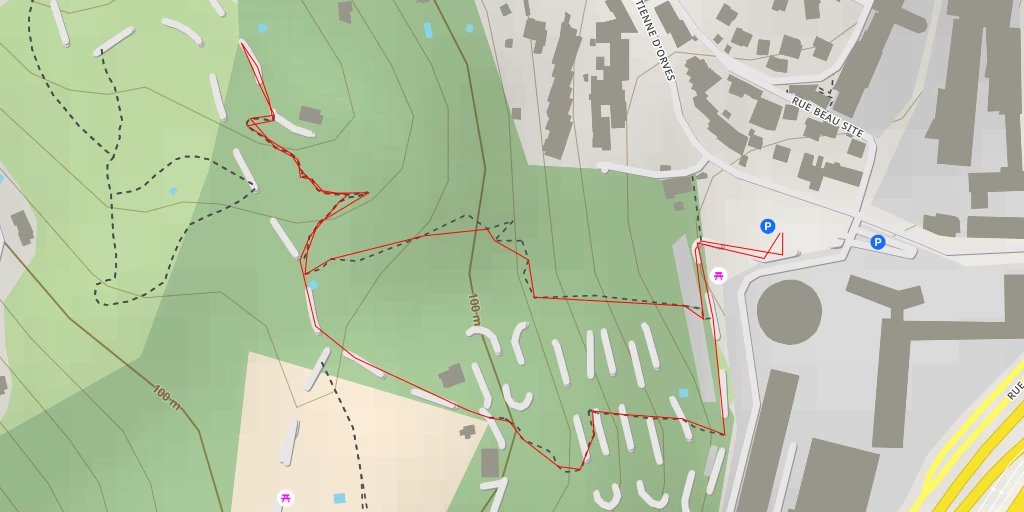 Map of the trail for Corniche de Magnan - Nice