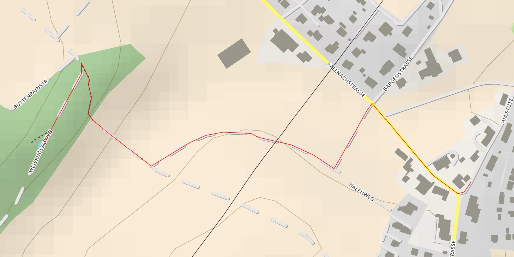 Map of the trail for Weierhölzliweg - Weierhölzliweg