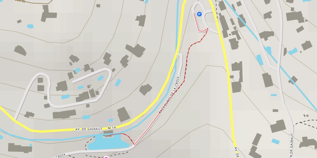 Map of the trail for Cascade de Gairaut