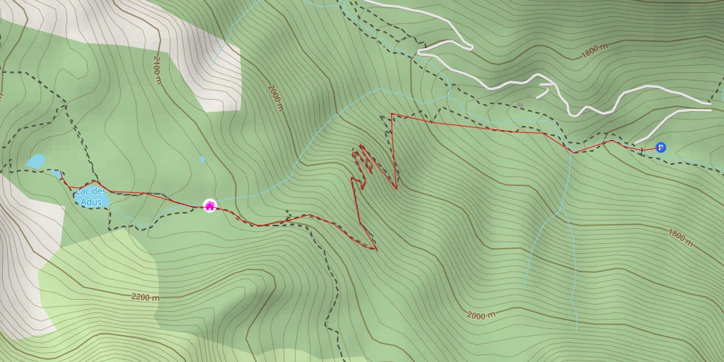 Map of the trail for 395 - Route du Col de Salèse