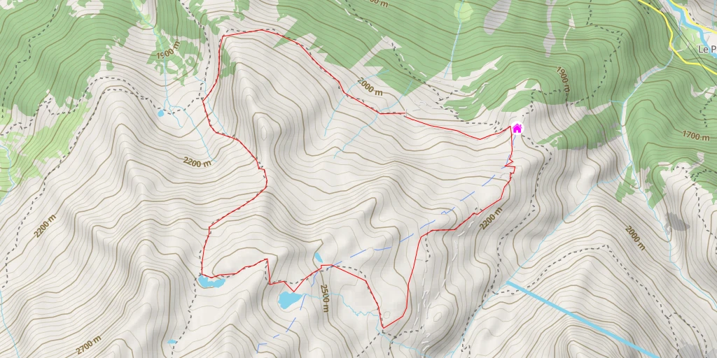 Map of the trail for Goli du Rogneux