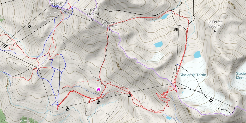 Carte de l'itinéraire :  Nendaz