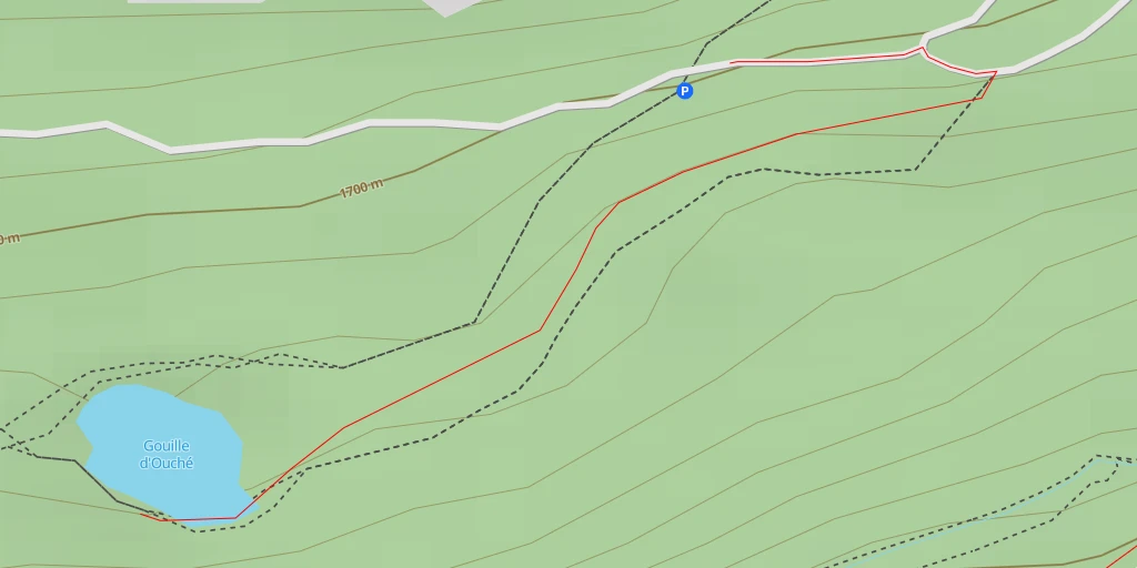 Map of the trail for Gouille d'Ouché