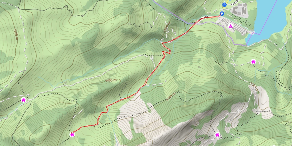 Carte de l'itinéraire :  Ober Recardets