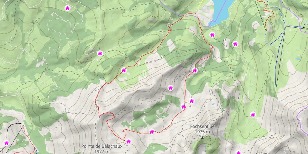 Carte de l'itinéraire :  Grand Chalet