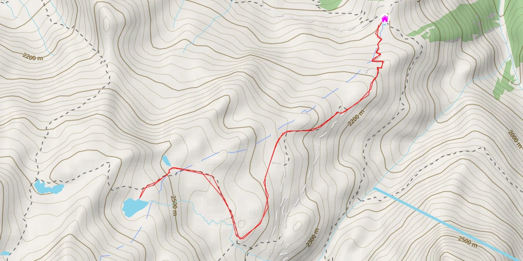 Map of the trail for Goli des Autanes