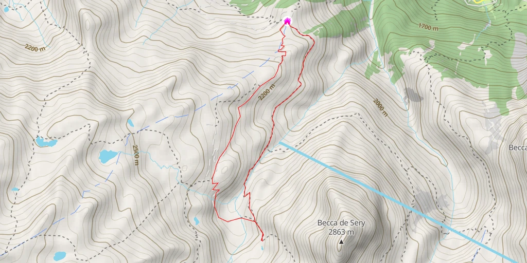 Map of the trail for La Maye