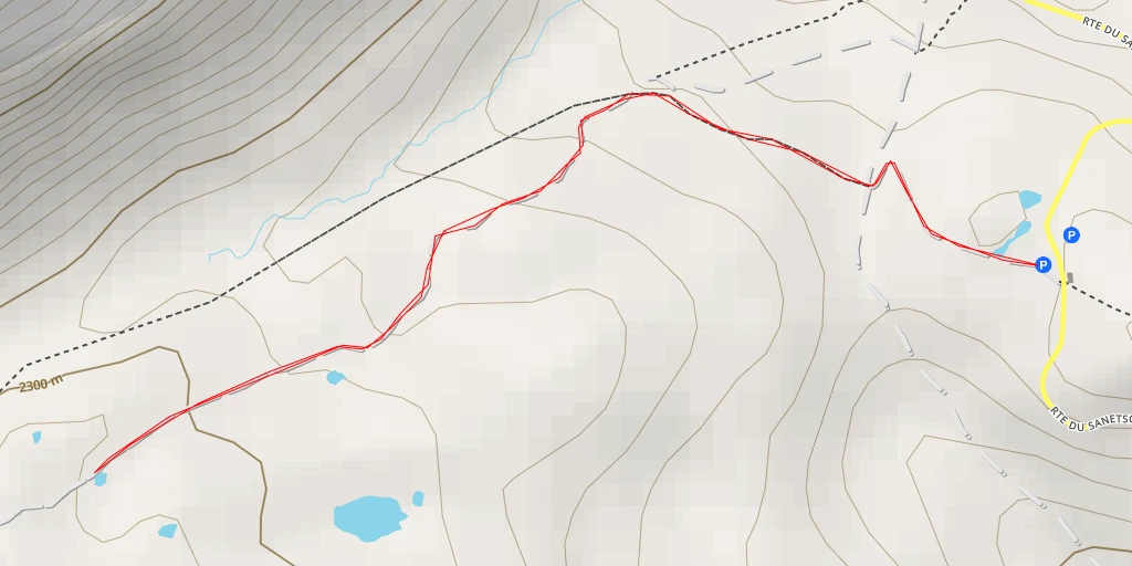 Map of the trail for Savièse