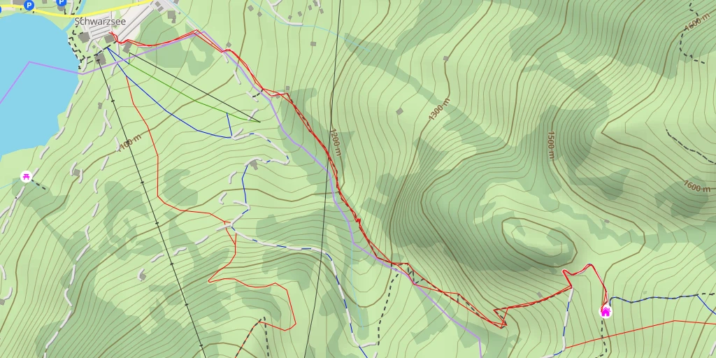 Map of the trail for Hürlisboden