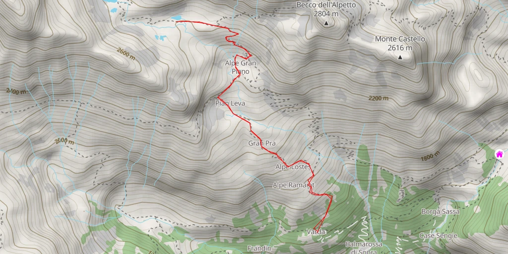 Carte de l'itinéraire :  Galleria Ceresole